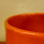 Vintage Adco Bloempot Oranje thumbnail 4