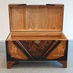 Chinese Art Deco Chest In Camphor Wood thumbnail 11