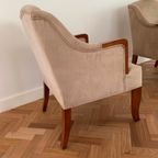 Chesterfield Club Chair Beige - Originele Vintage thumbnail 5