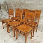 Antieke Stoelen Eetstoelen Bistrostoelen Thonet Stijl thumbnail 3