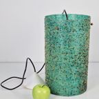 Vintage Hanglamp Polyester Sugar Tube Groen Suiker ‘60 Lamp thumbnail 11