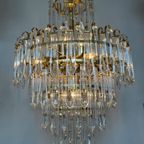 2 Beschikbaar! Vintage Kristallen Murano Geblazen Kroonluchters Hanglampen Art Deco Stijl ! thumbnail 13