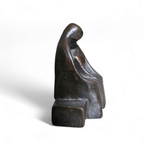 Solid Bronze Figures / Marked Hk / Height 17 Cm Height 17 Width 14 Depth 9 Cm thumbnail 4