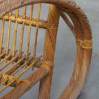 Luxe Franse Rotan Vintage Design Fauteuil Uit De Jaren ’50 thumbnail 9