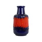 Vintage West Germany Aardewerk Scheurich Blauw Oranje Fat Lava 408-40 thumbnail 11
