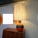 Vintage Keramiek Lamp West-Germany Oranje Fatlava thumbnail 9