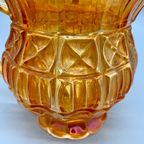 Franse Carnaval Iriserend Glas Waterkan En Glas Oranje thumbnail 9