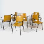 6X Vintage Design Stoelen Van Ahrend De Cirkel, Jaren 60 thumbnail 11