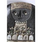 Ceramic Nun Plate By Marie Henriette Bataille For Atelier Dour, Belgium, 1970S thumbnail 3