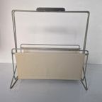Vintage Magazine Rack Lectuur Bak Kranten Design thumbnail 6