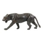Mid Century Lederen Panter Beeld Liberty Of London 43cm thumbnail 3