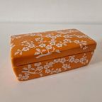 Oranje Porselein Doosje Sieraden Doos thumbnail 3