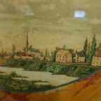 Franse Kunstwerken Met Postzegels Eind 19E Eeuw thumbnail 3