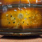 Vintage Chinese Kast Vogels, Bloemen Bladgoud Bohemian Kast / Oosterse Kast / Chinese Cabinet thumbnail 6
