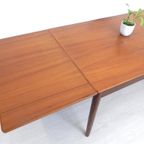 Xl Vintage Eettafel Tafel Jaren 60 Hout Uitschuiftafel thumbnail 4