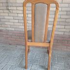 Vintage Set Van 4 Teakhouten Stoelen thumbnail 9