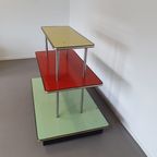 Store Of Trade French Design Enamelled Table 1960 Old Trade Display 3 Trays thumbnail 2