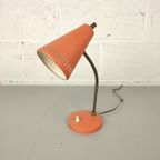 Vintage Bureaulampje Mat Oranje thumbnail 4