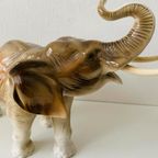 Royal Dux Porseleinen Beeld Van Olifant , Jaren 70 thumbnail 5