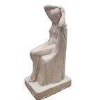 Art Deco Keramiek Beeld Van Een Naakte Dame Jaren 30 thumbnail 8