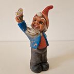 Vintage Tuinkabouter Kabouter Beeldje Rubber Beeld thumbnail 5