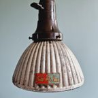 Lot De 3 Suspensions "Gal" En Verre Mercurisé, Années 1930 thumbnail 5