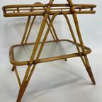 Vintage Rotan Tafel Bijzettafel Rohe Noordwolde Jaren 60 thumbnail 8