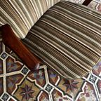Vintage Gestreepte Fauteuil thumbnail 3