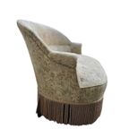 Vintage Tweezit / Fauteuil / Zetel Met Franjes thumbnail 7