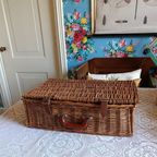 Vintage Picknickmand Van Optima England, Uniek & Duurzaam Gerestyled thumbnail 13