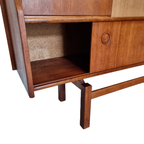 Vintage Teak Houten Wandkast Met Bar, Jaren 60 thumbnail 11
