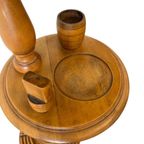 Vintage Houten Etagère Met Dubbele Plateau / Plantentafel thumbnail 10