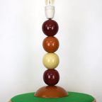 Geweldige Snookerbal Bureaulamp In Porselein In De Stijl Van François Chatain - 1980 thumbnail 2