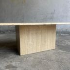 Vintage Italian Travertine Coffee Table, 1960S thumbnail 7