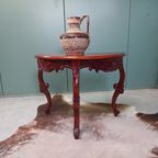 Antieke Halfronde Barok Sidetable thumbnail 3