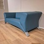50% Korting Rolf Benz 322 - Petrol Leder -2,5 Zits -showroom thumbnail 6