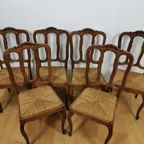 Set Vintage Brocante, Landelijke Eettafelstoelen, Stoelen Set Prijs thumbnail 3