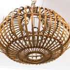 Mid Century Rotan Hanglamp, Lampenkap - Franco Albini thumbnail 4