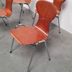 6x Eromes Pagholz Industriële Stapelbare Design Stoel thumbnail 12