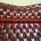 Chesterfield Bank 3,5-zits – Butterfly Antiek Rood thumbnail 5