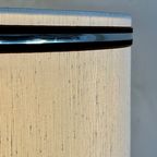 Elegant Table Lamp In Chrome And Silk, Germany 1960 thumbnail 6