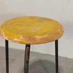Vintage Industriëlle Kruk, Geel thumbnail 4
