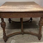 Henri Ii Solid Walnut Dining Table thumbnail 3