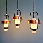 Trio Van Scandinavische Hangers In Opaline En Kopermetaal thumbnail 18