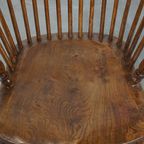 Leuke Antieke Engelse Windsor Stickback Chair Uit De 19e Eeuw Gemaakt Van Iepenhout thumbnail 6