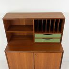 Scandinavisch Vintage Teak Fineren Boekenkast Bergnas thumbnail 5