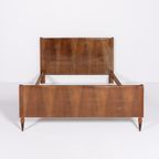 Italian Mid-Century Carved Wood Double Bed Frame, 1950’S thumbnail 6