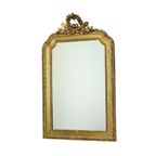 Grote Antieke Gouden Spiegel Met Kroon Klassiek Barok Frankrijk 118Cm thumbnail 3