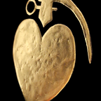 Lovegrenade 23kt Goud Verguld Kunstwerk In Lijst Popart Collectie thumbnail 5