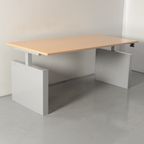 Rohde & Grahl Bureau, Eiken Blad, 180 X 90 Cm, Hoogte Instelbaar Onderstel D.M.V. Handslinger thumbnail 2